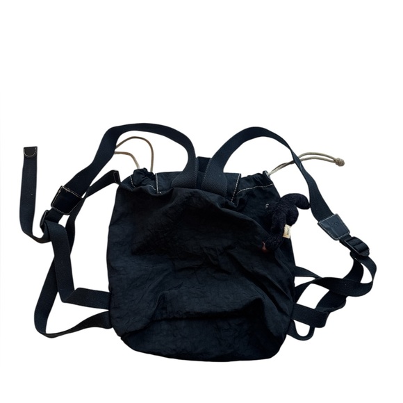 vintage Kipling DELIA Mini backpack black bag Zippers